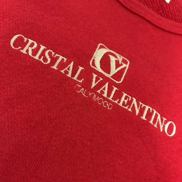 Cristal Valentino Sweatshirt Embroidered Spell Out - Picture 2 of 4